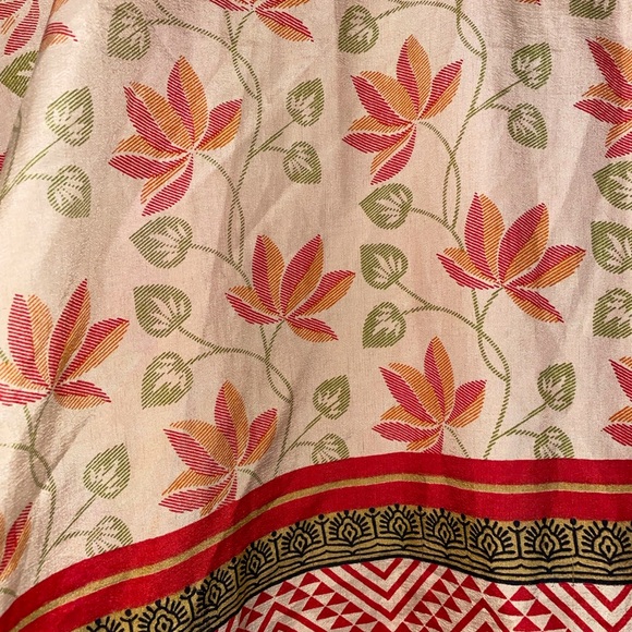 Darn Good Yarn (DGY) sari silk wrap style two layer skirt - Size for 14-32 - Picture 5 of 5